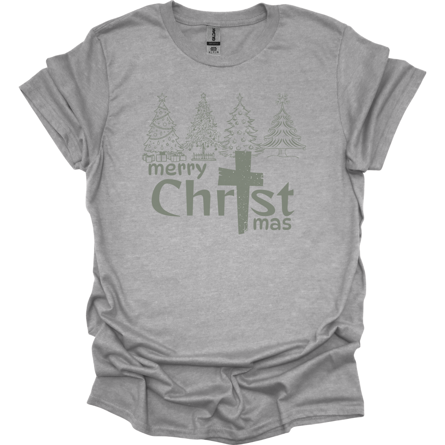 Merry Christmas with trees T-Shirt