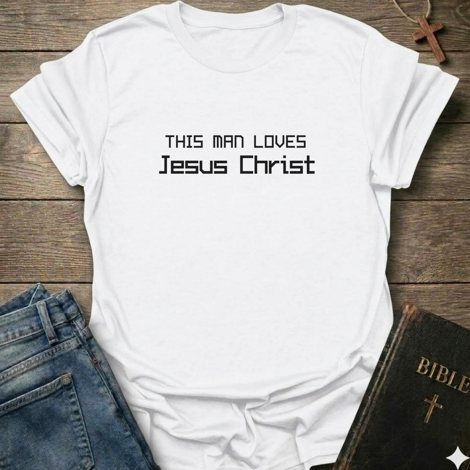 This Man Loves Jesus Christ T-Shirt