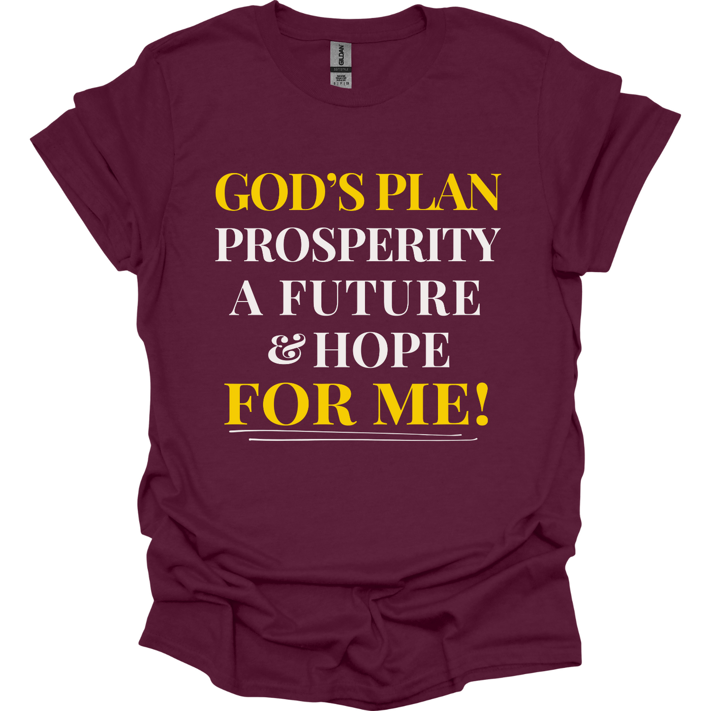 God's Plan for me Prosperity Hope Future T-Shirt