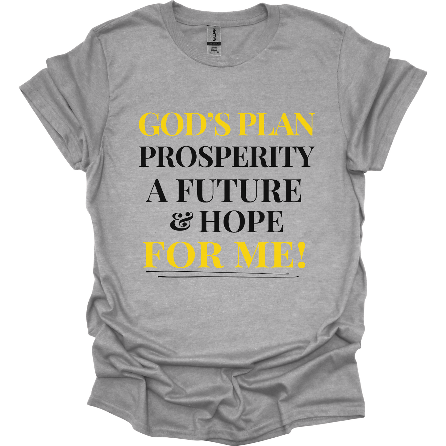 God's Plan for me Prosperity Hope Future T-Shirt
