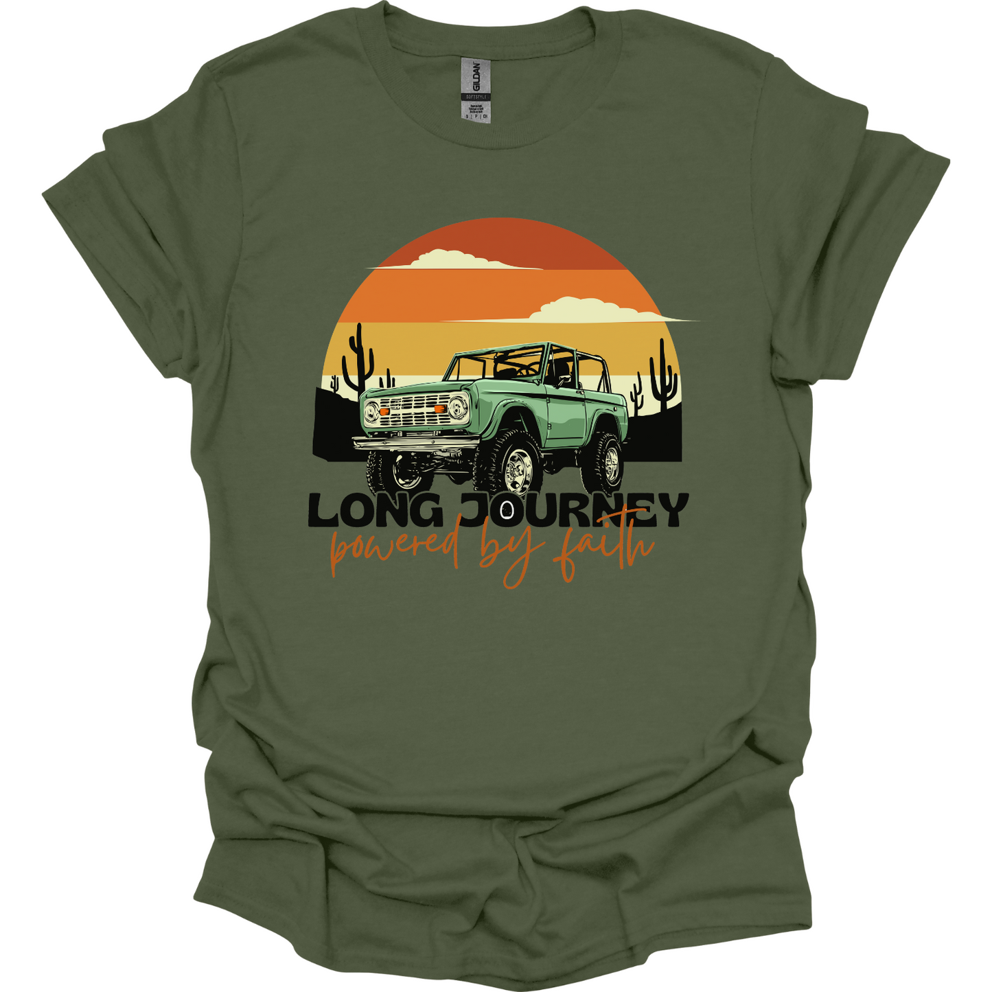 Long journey powered by Faith T-Shirt