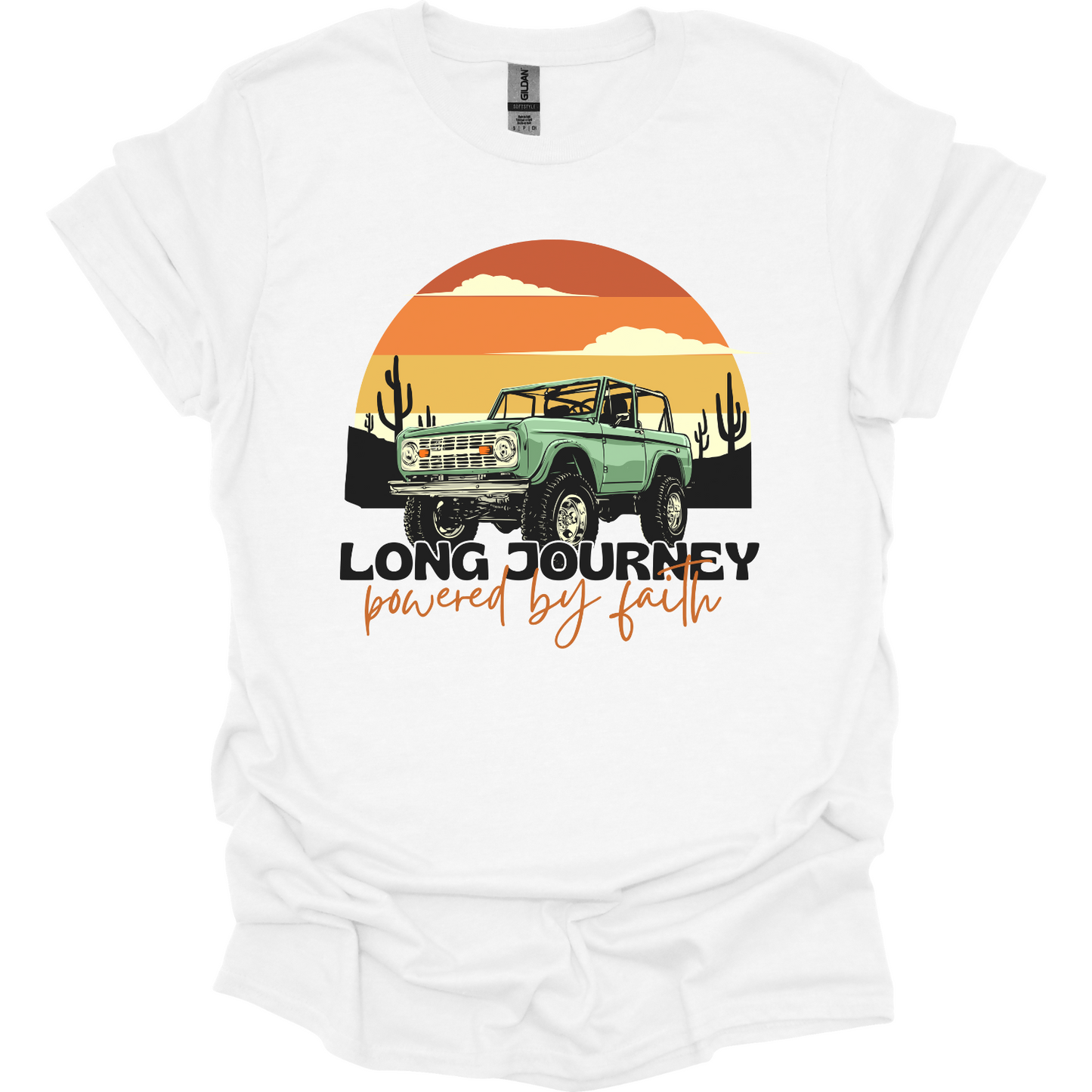 Long journey powered by Faith T-Shirt