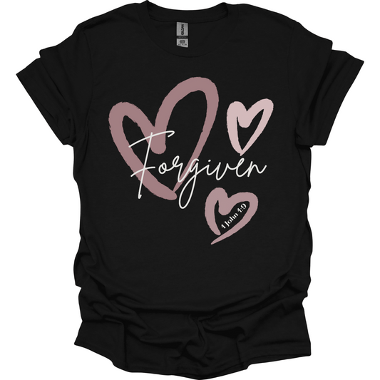 Forgiven 1 John 1:9 T-Shirt