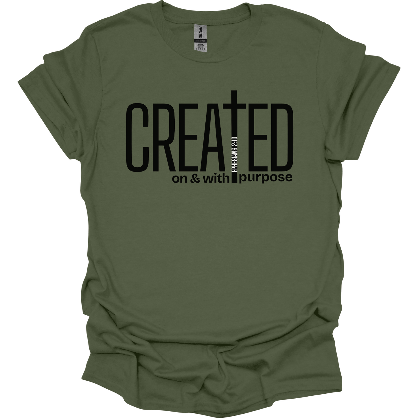Created on and with Purpose  T-Shirt