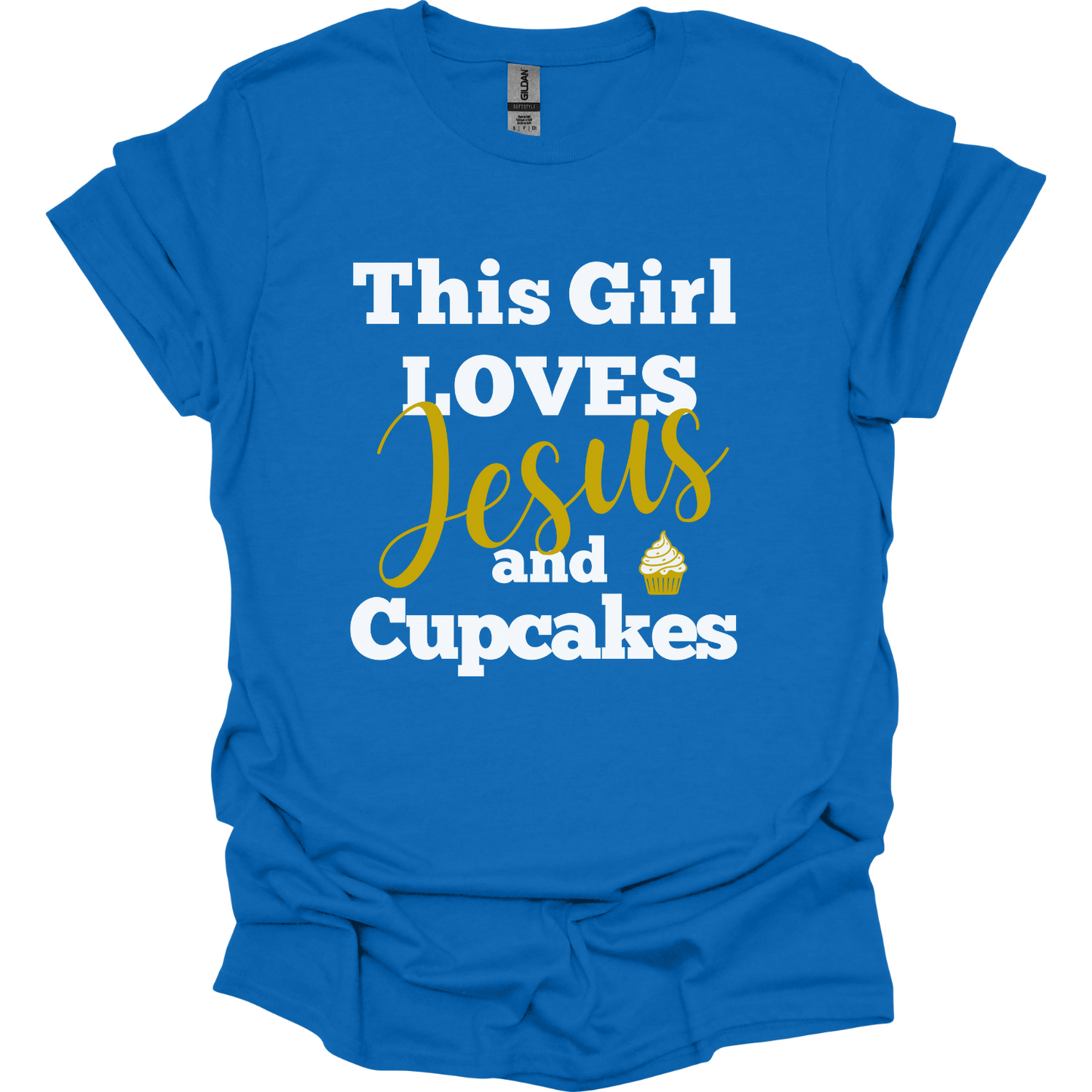 A girl who loves Jesus & cupcakes T-Shirt