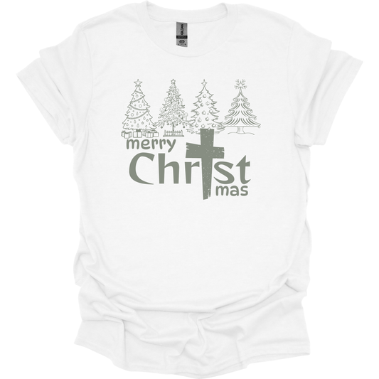Merry Christmas with trees T-Shirt