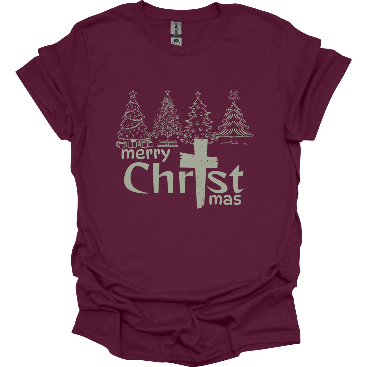 Merry Christmas with trees T-Shirt