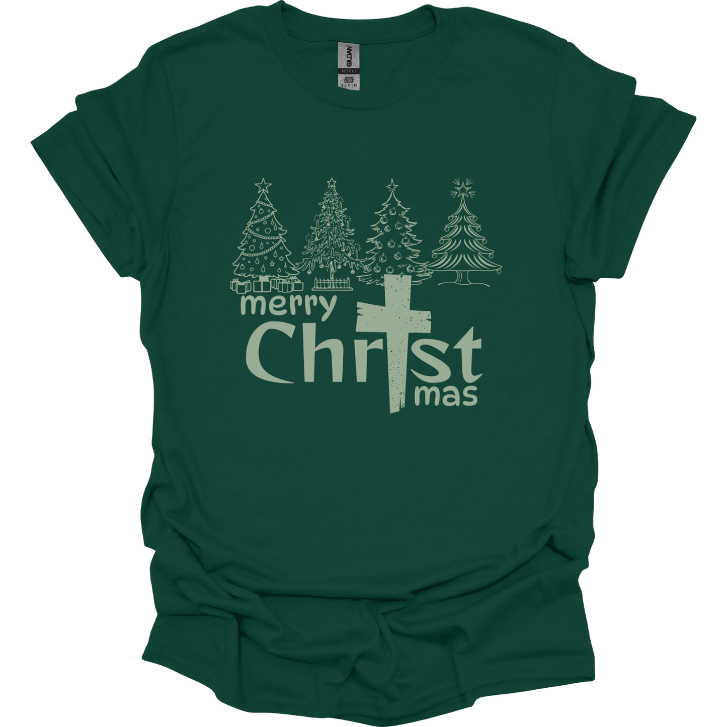 Merry Christmas with trees T-Shirt