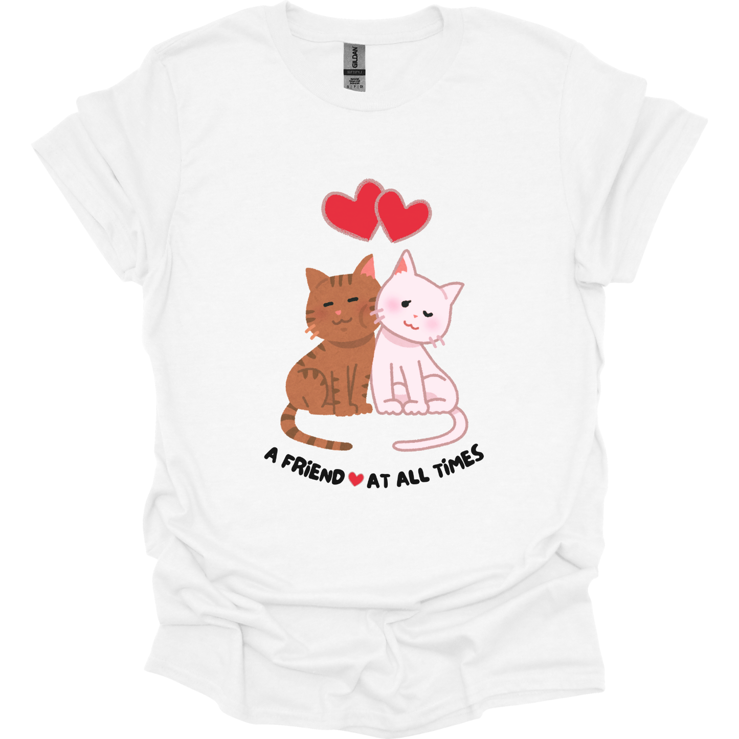A friend loves at all times - cats graphic T-Shirt
