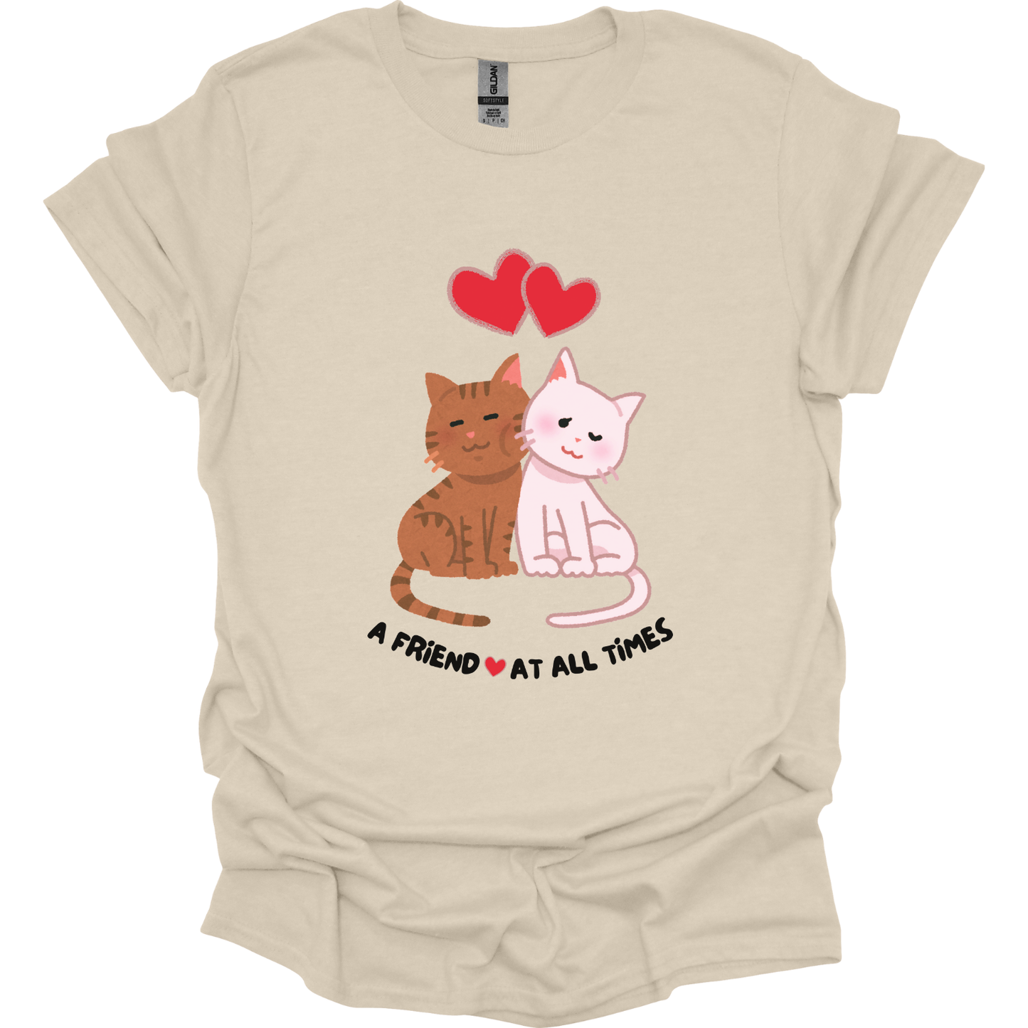 A friend loves at all times - cats graphic T-Shirt