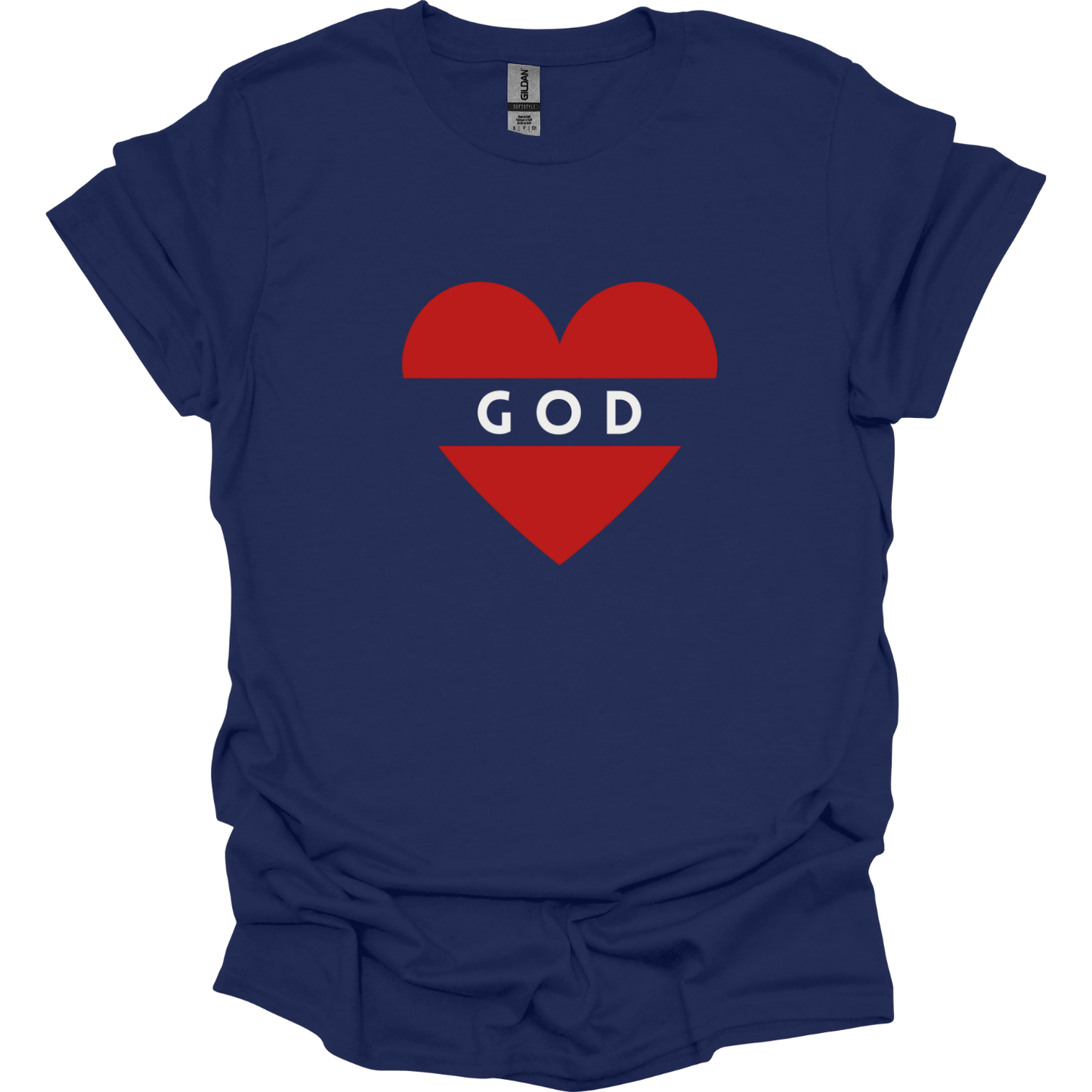 God is Love - Heart T-Shirt