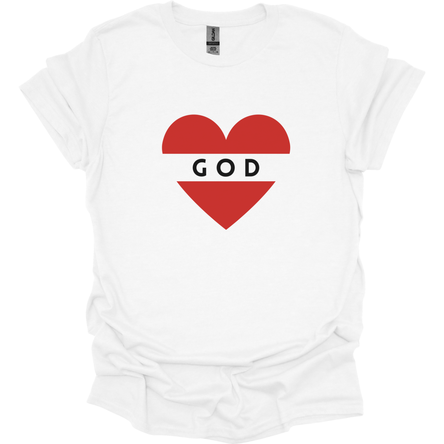God is Love - Heart T-Shirt