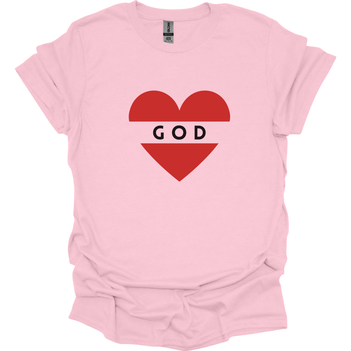 God is Love - Heart T-Shirt
