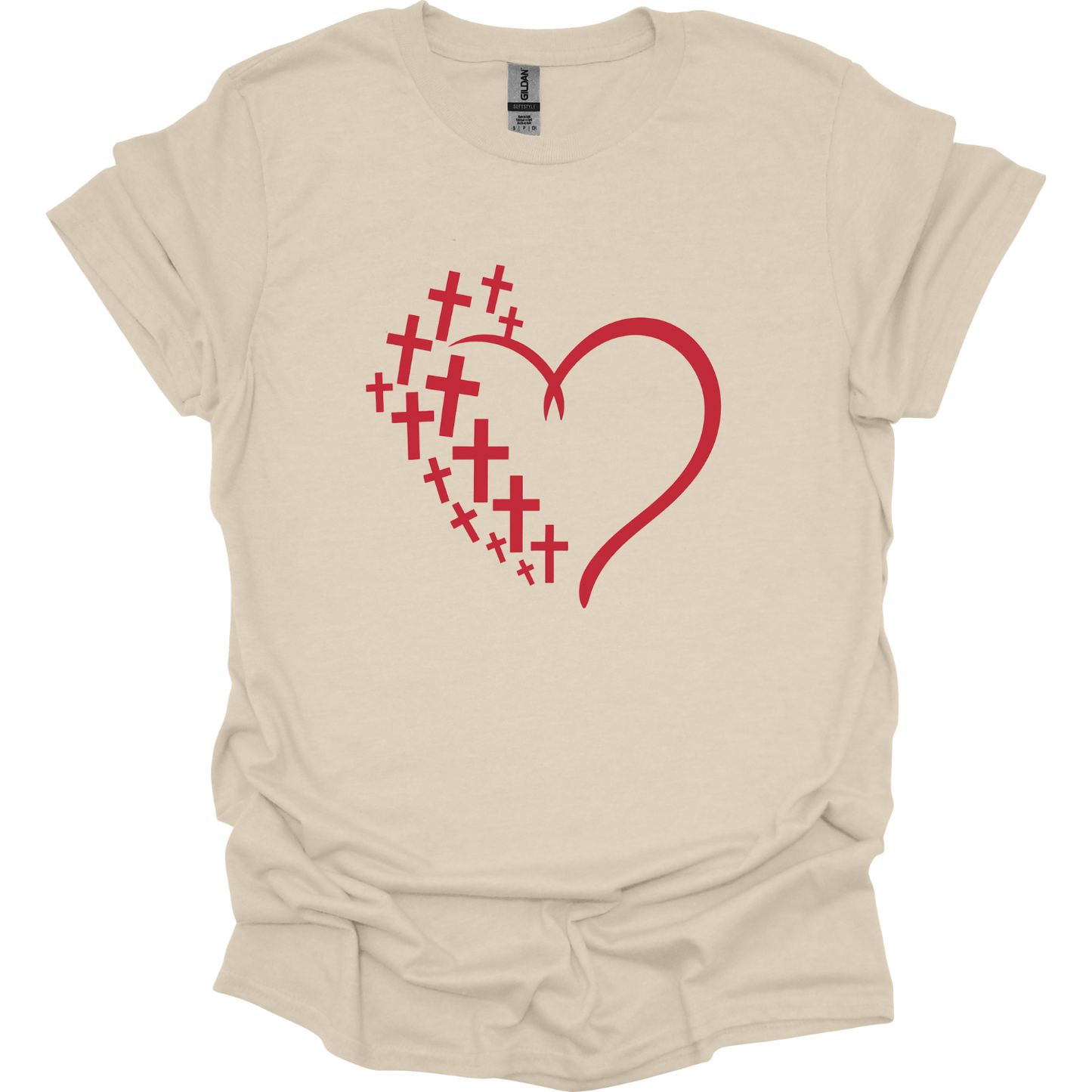 Heart crosses graphic only T-Shirt