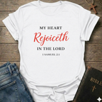 My Heart Rejoices in the Lord Christian T-Shirt faith apparel Faith Forward scripture tee