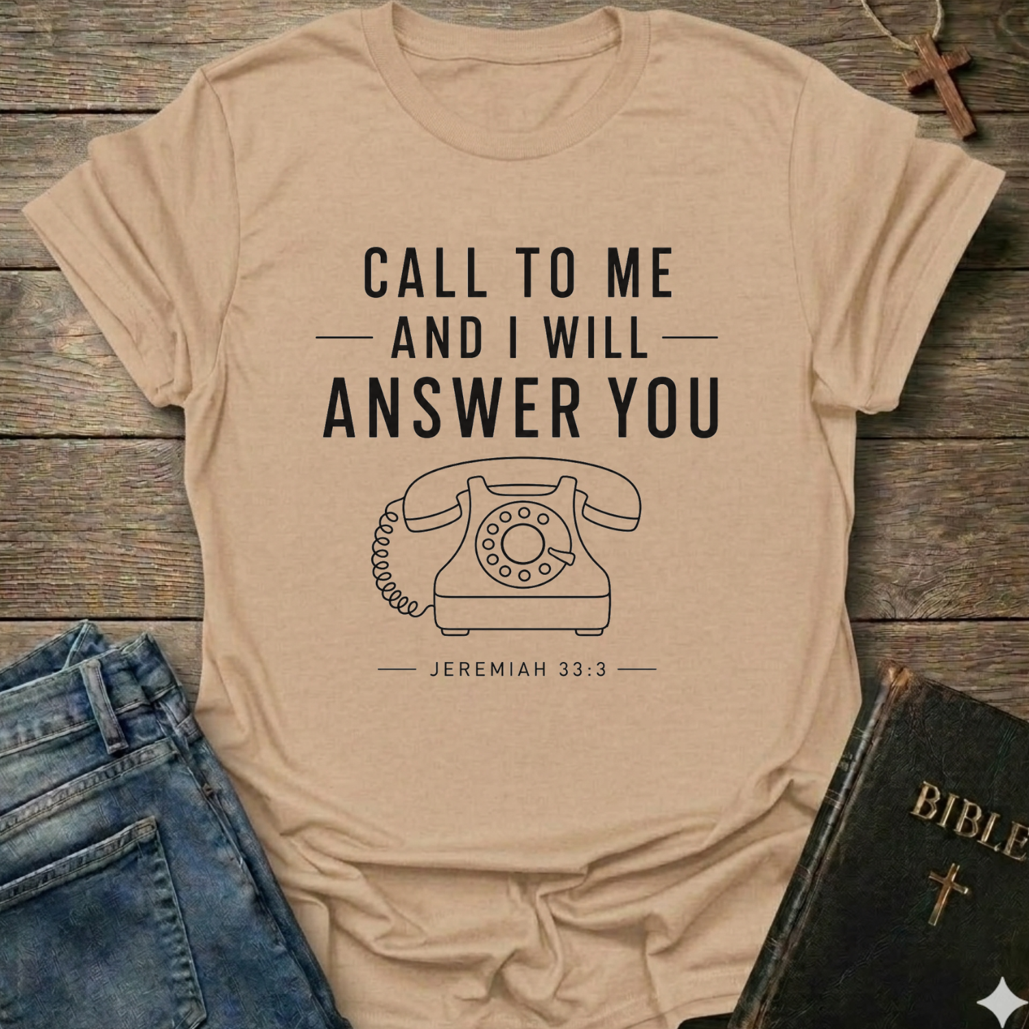 Call to Me and I will answer you minimal T-Shirt