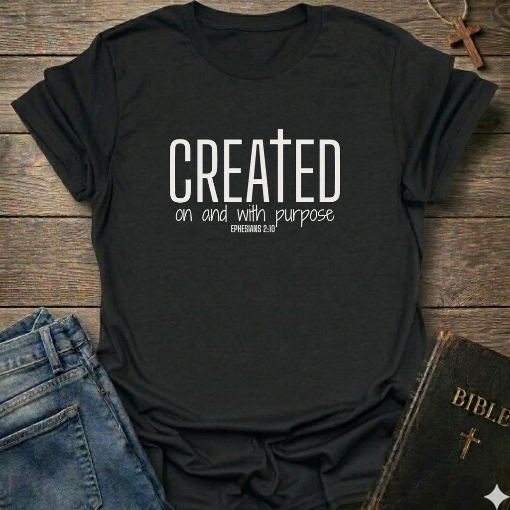 Created on and with Purpose  T-Shirt