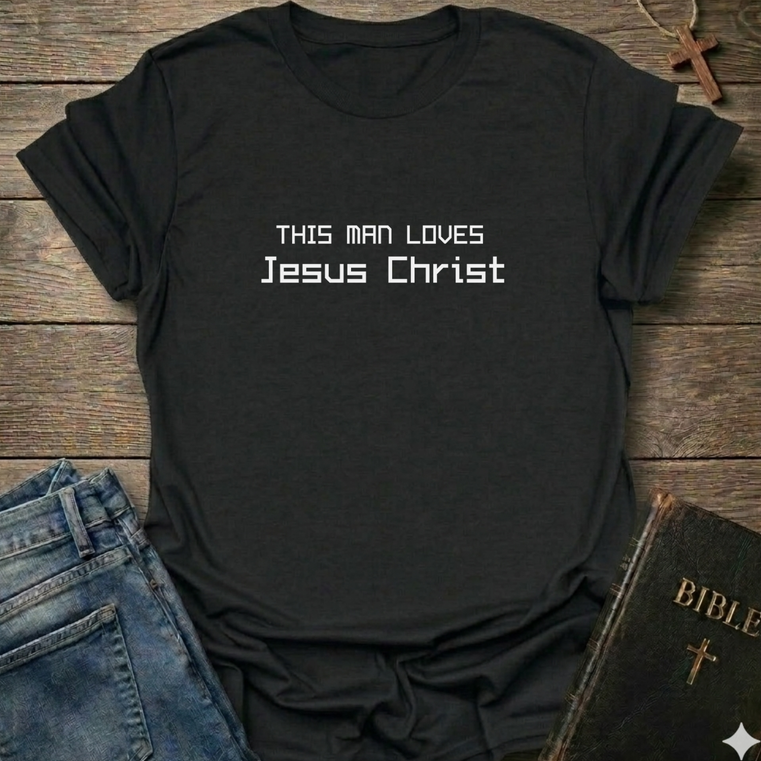 This Man Loves Jesus Christ T-Shirt