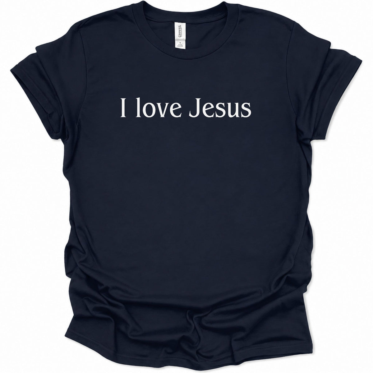 A navy blue short-sleeve t-shirt with a white graphic print on the front. The print features the text 'A BROTHER IS BORN FOR ADVERSITY' surrounding a minimalist line drawing of a brother hugging a sister.