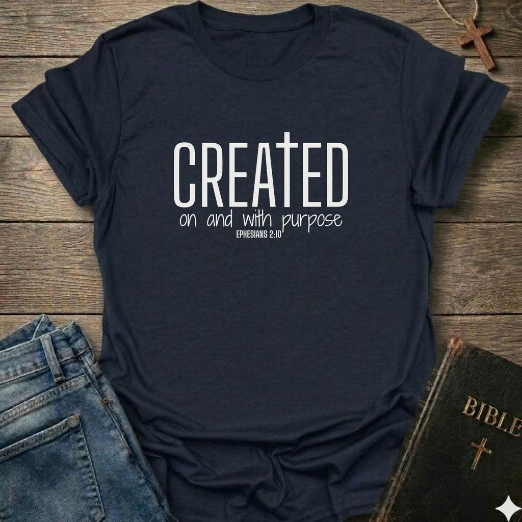 Created on and with Purpose  T-Shirt