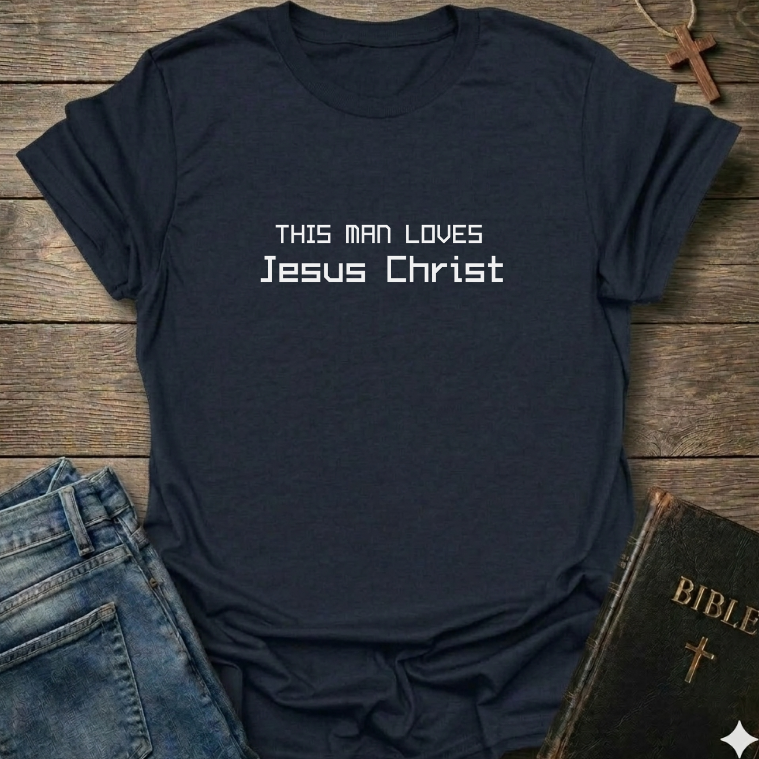 This Man Loves Jesus Christ T-Shirt