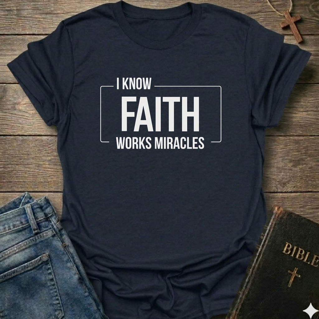 I know Faith works Miracles T-Shirt