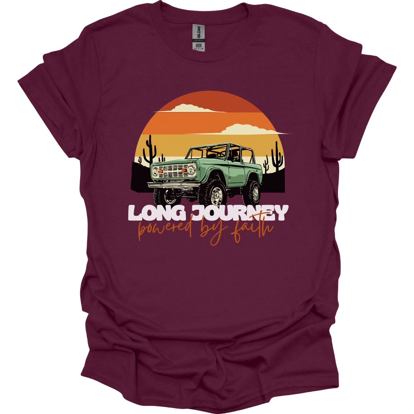 Long journey powered by Faith T-Shirt