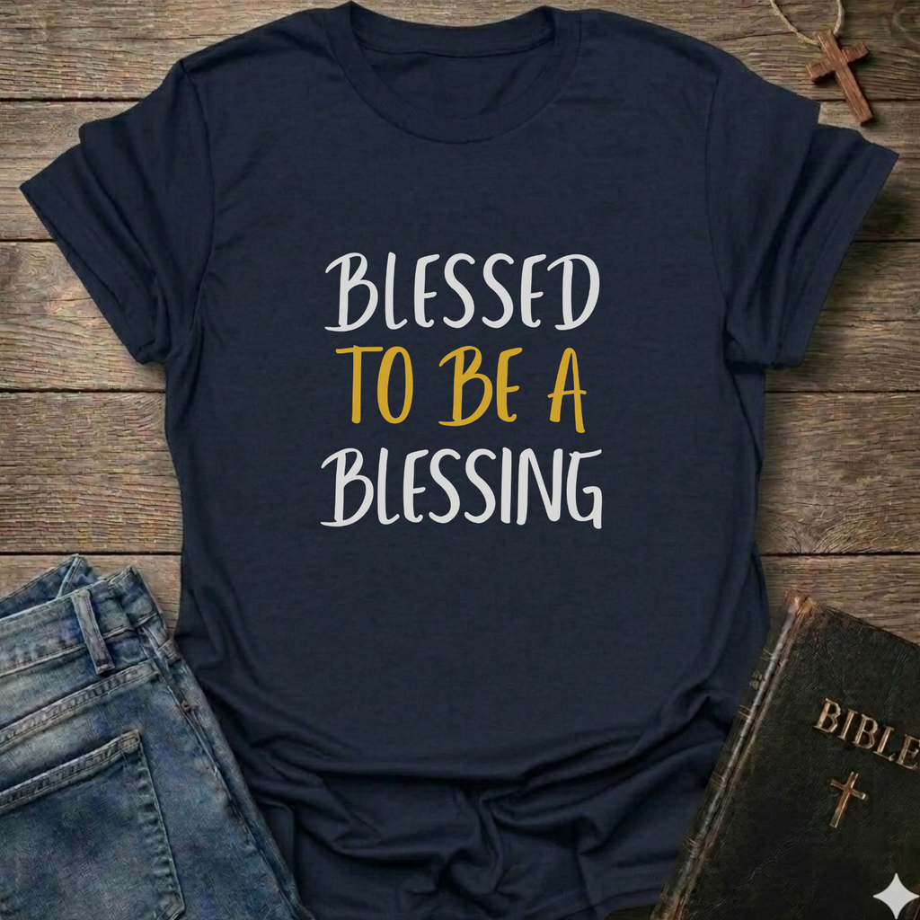 Blessed to Be a Blessing Christian T-Shirt faith apparel Faith Forward scripture tee