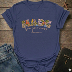 Made for Greatness Christian T-Shirt 2 Corinthians 5:17 bold faith apparel Faith Forward women
