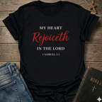 My Heart Rejoices in the Lord Christian T-Shirt faith apparel Faith Forward scripture tee