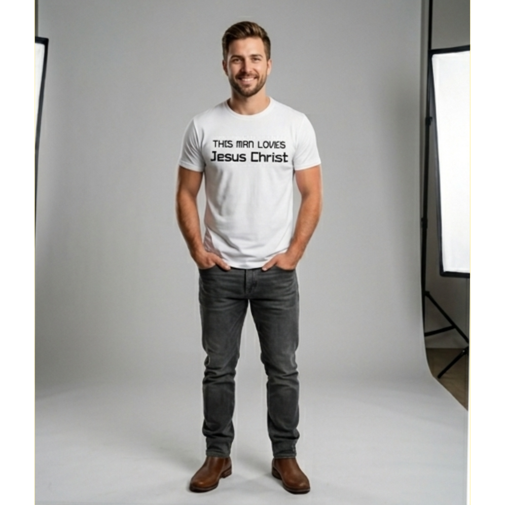 This Man Loves Jesus Christ T-Shirt