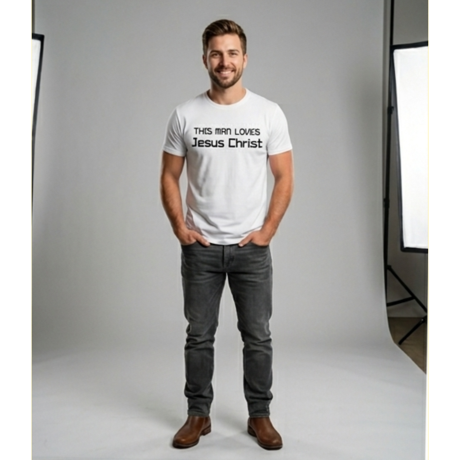 This Man Loves Jesus Christ T-Shirt